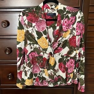 Flowering Mums Blouse by Rachael Roy